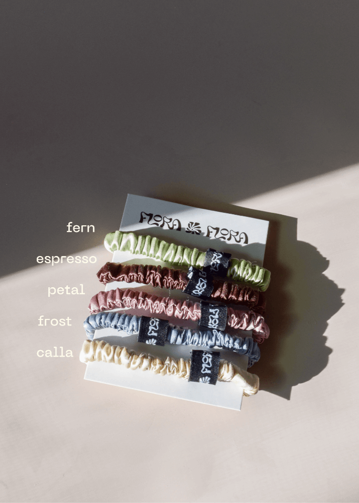 Silk Scrunchie Set - Flora Flora Co | Sustainable Botanical Hair Care